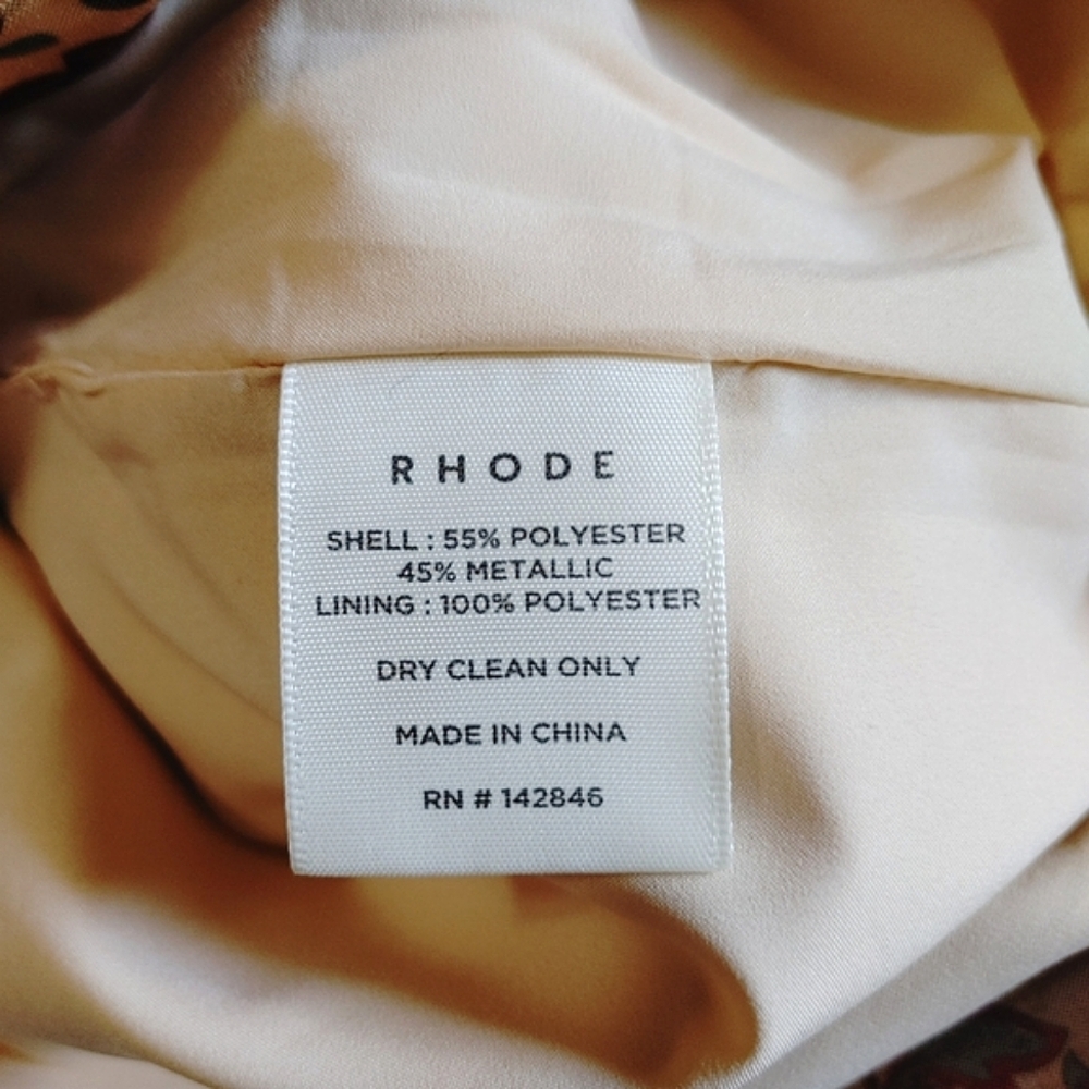 RHODE Suzette Cream Vichy Rose Mini Dress - Picture 9 of 16